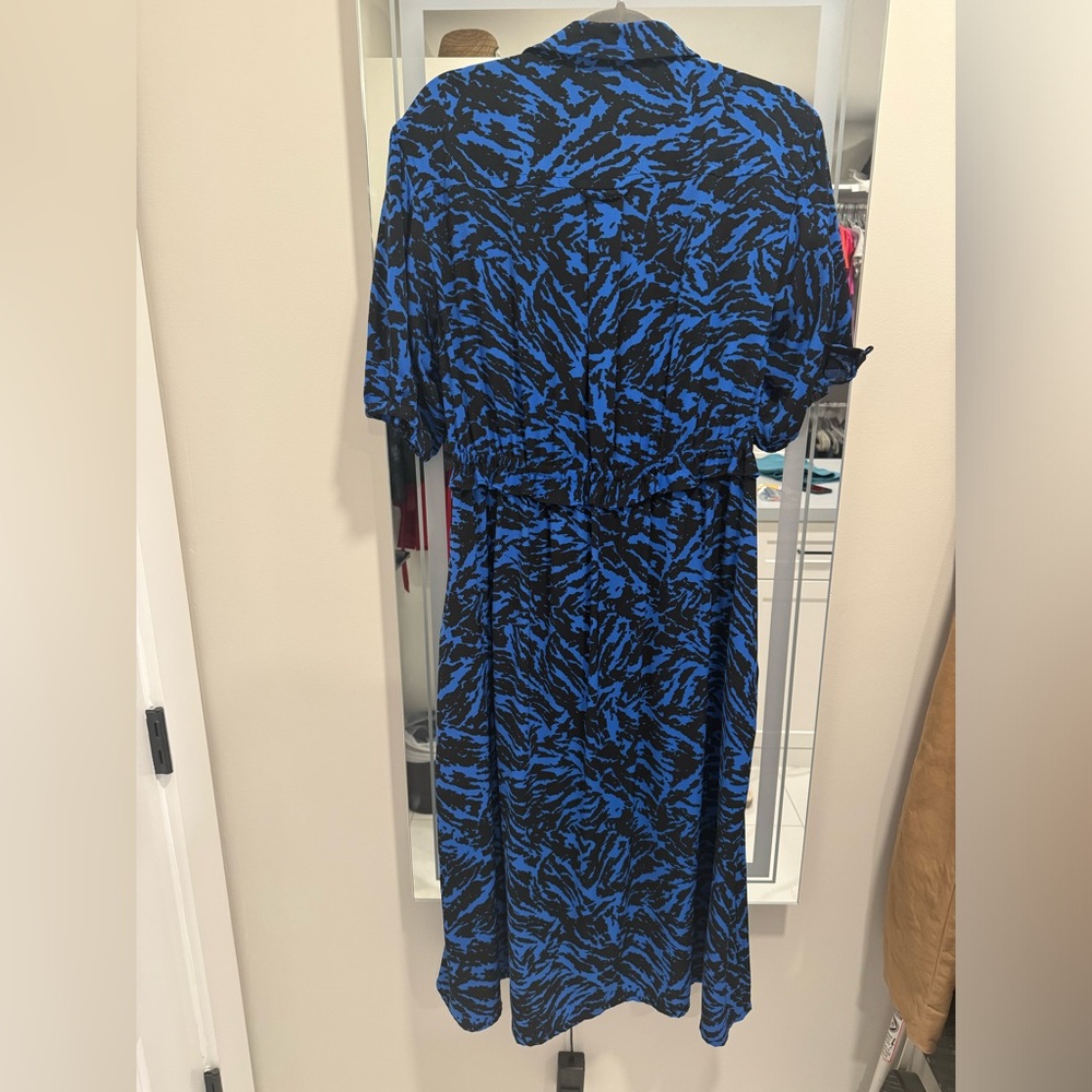 Jason Wu Collection Blue Front Tie Dress, GUC, Size 12. - Picture 4 of 8
